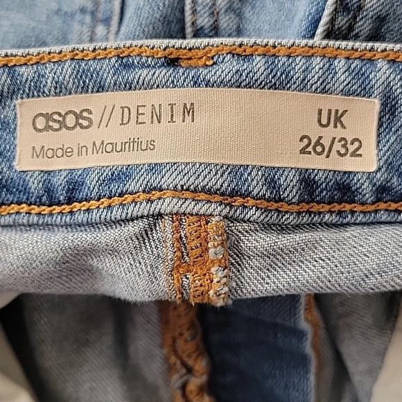 ASOS Women's Medium Wash Frayed Hem Skinny Jeans - Size 26 - Picture 10 of 10